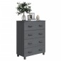vidaXL Aparador HAMAR madera maciza de pino gris oscuro 79x40x103,5 cm vidaXL Aparador HAMAR madera maciza de pino gris oscuro 79x40x103,5 cm
