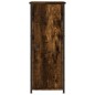 vidaXL Mesita de noche madera de ingeniería roble ahumado 32x42x80 cm