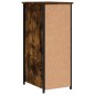 vidaXL Mesita de noche madera de ingeniería roble ahumado 32x42x80 cm