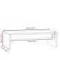 vidaXL Soporte de monitor madera maciza de pino blanco 50x27x15 cm vidaXL Soporte de monitor madera maciza de pino blanco 50x27x15 cm