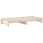 vidaXL Sofá cama extraíble madera maciza de pino 2x(90x200) cm vidaXL Sofá cama extraíble madera maciza de pino 2x(90x200) cm
