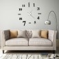 vidaXL Reloj 3D de pared con diseño moderno 100 cm XXL negro vidaXL Reloj 3D de pared con diseño moderno 100 cm XXL negro