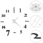 vidaXL Reloj 3D de pared con diseño moderno 100 cm XXL negro vidaXL Reloj 3D de pared con diseño moderno 100 cm XXL negro