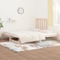 vidaXL Sofá cama extraíble madera maciza de pino 2x(90x200) cm vidaXL Sofá cama extraíble madera maciza de pino 2x(90x200) cm