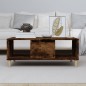 vidaXL Mesa de centro madera contrachapada roble ahumado 90x50x36,5 cm vidaXL Mesa de centro madera contrachapada roble ahumado 90x50x36,5 cm