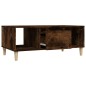 vidaXL Mesa de centro madera contrachapada roble ahumado 90x50x36,5 cm vidaXL Mesa de centro madera contrachapada roble ahumado 90x50x36,5 cm