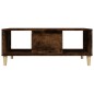 vidaXL Mesa de centro madera contrachapada roble ahumado 90x50x36,5 cm vidaXL Mesa de centro madera contrachapada roble ahumado 90x50x36,5 cm