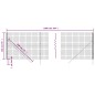 vidaXL Cerca de alambre de acero galvanizado gris antracita 1,4x10 m vidaXL Cerca de alambre de acero galvanizado gris antracita 1,4x10 m