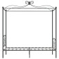 vidaXL Estructura de cama con dosel metal gris 90x200 cm vidaXL Estructura de cama con dosel metal gris 90x200 cm