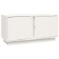 vidaXL Mueble de TV madera maciza de pino blanco 80x35x40,5 cm vidaXL Mueble de TV madera maciza de pino blanco 80x35x40,5 cm