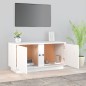 vidaXL Mueble de TV madera maciza de pino blanco 80x35x40,5 cm vidaXL Mueble de TV madera maciza de pino blanco 80x35x40,5 cm