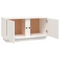 vidaXL Mueble de TV madera maciza de pino blanco 80x35x40,5 cm vidaXL Mueble de TV madera maciza de pino blanco 80x35x40,5 cm