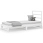vidaXL Sofá cama extraíble madera maciza de pino blanco 2x(90x200) cm vidaXL Sofá cama extraíble madera maciza de pino blanco 2x(90x200) cm