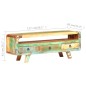 vidaXL Mueble para TV de madera maciza reciclada 117x30x41 cm