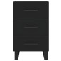 vidaXL Mesita de noche madera de ingeniería negro 40x40x66 cm vidaXL Mesita de noche madera de ingeniería negro 40x40x66 cm
