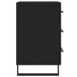 vidaXL Mesita de noche madera de ingeniería negro 40x40x66 cm vidaXL Mesita de noche madera de ingeniería negro 40x40x66 cm