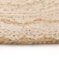 vidaXL Alfombra redonda yute trenzado estampado 210 cm vidaXL Alfombra redonda yute trenzado estampado 210 cm