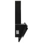 vidaXL Campana extractora acero inoxidable vidrio templado negro 90 cm vidaXL Campana extractora acero inoxidable vidrio templado negro 90 cm