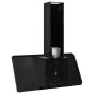 vidaXL Campana extractora acero inoxidable vidrio templado negro 90 cm vidaXL Campana extractora acero inoxidable vidrio templado negro 90 cm