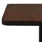 vidaXL Mesa de bistró ceniza oscuro 60x60x107 cm vidaXL Mesa de bistró ceniza oscuro 60x60x107 cm