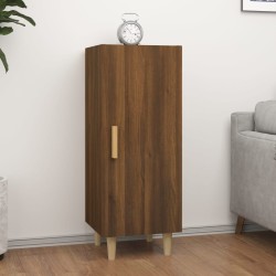 vidaXL Aparador madera contrachapada marrón roble 34,5x34x90 cm