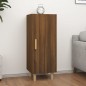 vidaXL Aparador madera contrachapada marrón roble 34,5x34x90 cm vidaXL Aparador madera contrachapada marrón roble 34,5x34x90 cm