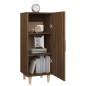 vidaXL Aparador madera contrachapada marrón roble 34,5x34x90 cm vidaXL Aparador madera contrachapada marrón roble 34,5x34x90 cm
