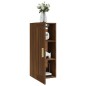 vidaXL Armario de pared madera contrachapada marrón roble 35x34x90 cm vidaXL Armario de pared madera contrachapada marrón roble 35x34x90 cm