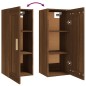 vidaXL Armario de pared madera contrachapada marrón roble 35x34x90 cm vidaXL Armario de pared madera contrachapada marrón roble 35x34x90 cm