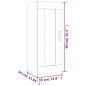 vidaXL Armario de pared madera contrachapada marrón roble 35x34x90 cm vidaXL Armario de pared madera contrachapada marrón roble 35x34x90 cm