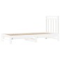 vidaXL Sofá cama extraíble madera maciza de pino blanco 2x(90x200) cm