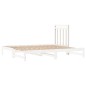 vidaXL Sofá cama extraíble madera maciza de pino blanco 2x(90x200) cm