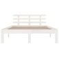 vidaXL Estructura de cama madera maciza blanca 140x200 cm vidaXL Estructura de cama madera maciza blanca 140x200 cm