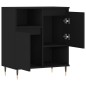 vidaXL Aparador de madera contrachapada negro 60x35x70 cm vidaXL Aparador de madera contrachapada negro 60x35x70 cm
