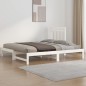vidaXL Sofá cama extraíble madera maciza de pino blanco 2x(90x200) cm