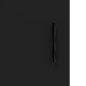 vidaXL Armario de pared negro 69,5x34x90 cm