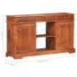 vidaXL Aparador de madera maciza de acacia 135x35x75 cm vidaXL Aparador de madera maciza de acacia 135x35x75 cm