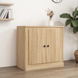 vidaXL Aparador de madera contrachapada roble Sonoma 70x35,5x67,5 cm
