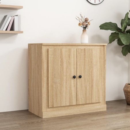 vidaXL Aparador de madera contrachapada roble Sonoma 70x35,5x67,5 cm