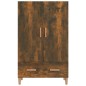 vidaXL Aparador madera contrachapada roble ahumado 70x31x115 cm vidaXL Aparador madera contrachapada roble ahumado 70x31x115 cm