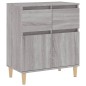 vidaXL Aparador de madera contrachapada gris Sonoma 60x35x70 cm vidaXL Aparador de madera contrachapada gris Sonoma 60x35x70 cm