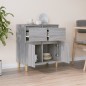 vidaXL Aparador de madera contrachapada gris Sonoma 60x35x70 cm vidaXL Aparador de madera contrachapada gris Sonoma 60x35x70 cm