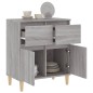 vidaXL Aparador de madera contrachapada gris Sonoma 60x35x70 cm vidaXL Aparador de madera contrachapada gris Sonoma 60x35x70 cm