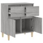 vidaXL Aparador de madera contrachapada gris Sonoma 60x35x70 cm vidaXL Aparador de madera contrachapada gris Sonoma 60x35x70 cm