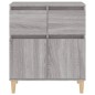 vidaXL Aparador de madera contrachapada gris Sonoma 60x35x70 cm vidaXL Aparador de madera contrachapada gris Sonoma 60x35x70 cm