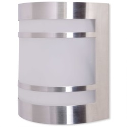 vidaXL Lámpara de pared para exteriores acero inoxidable