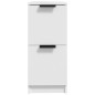 vidaXL Aparador de madera contrachapada blanco 30x30x70 cm vidaXL Aparador de madera contrachapada blanco 30x30x70 cm
