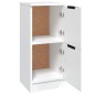 vidaXL Aparador de madera contrachapada blanco 30x30x70 cm vidaXL Aparador de madera contrachapada blanco 30x30x70 cm