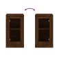 vidaXL Aparadores 2 uds madera color marrón roble 37,5x35,5x67,5 cm