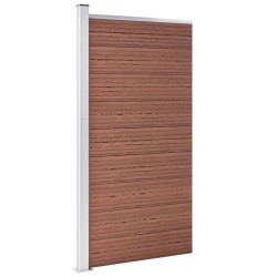 vidaXL Panel de valla WPC marrón 95x186 cm